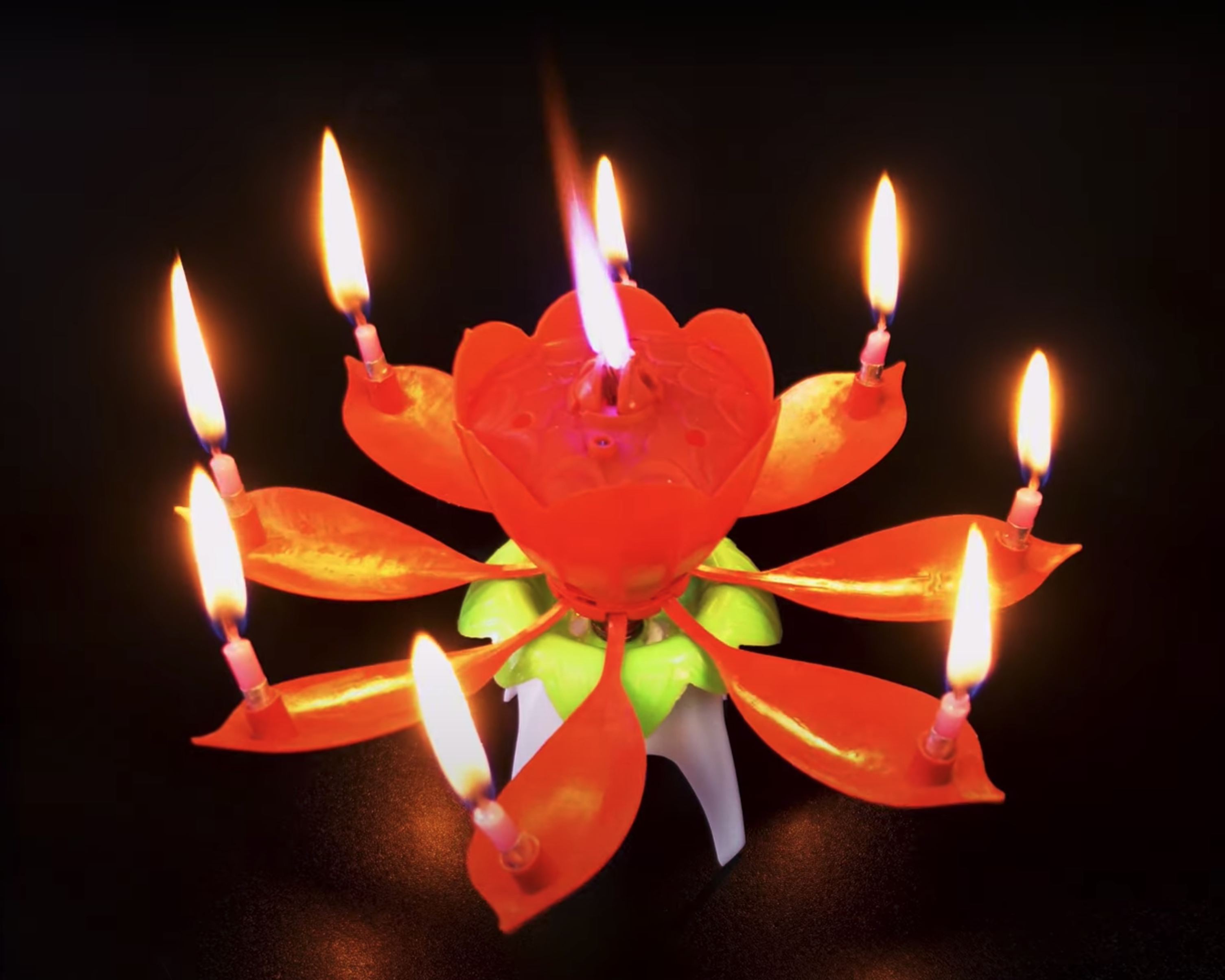 Blumenkerze mit Musik