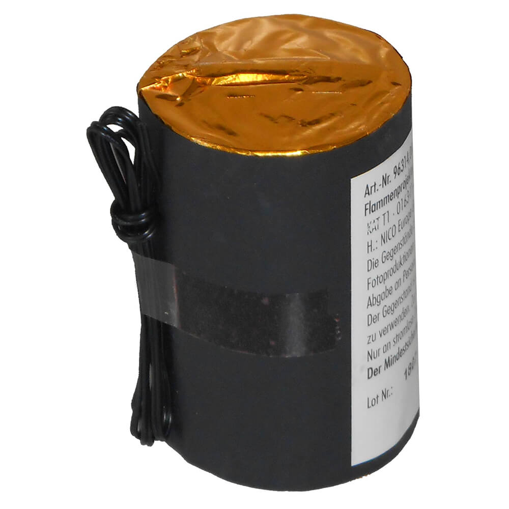 Flammenfeuer gelb, 50s, 0,7m - 5er Schachtel