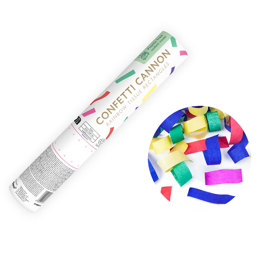 Party Popper Paper multicolour Konfetti 20cm