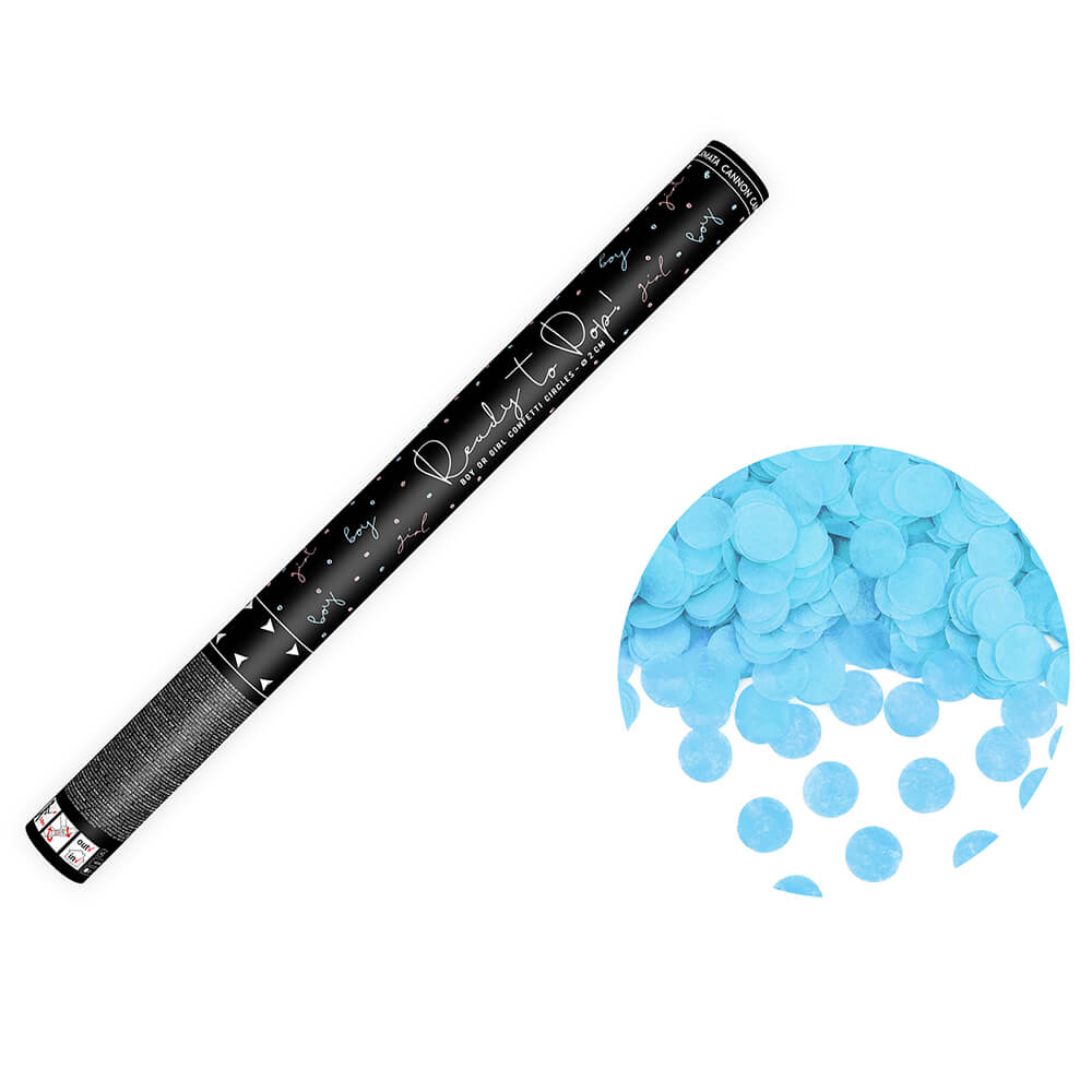 Party Popper Gender Reveal Blau Konfetti Boy, 60cm