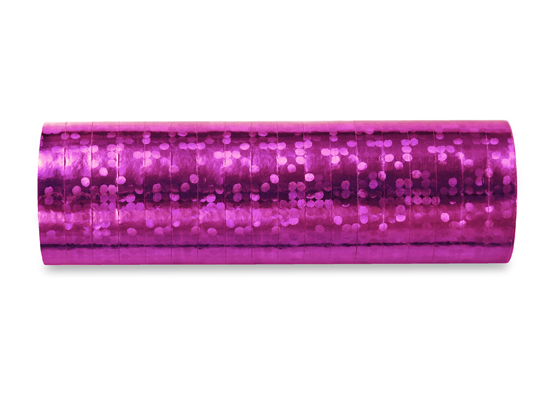 Luftschlange Holographisch Pink, 3.8m