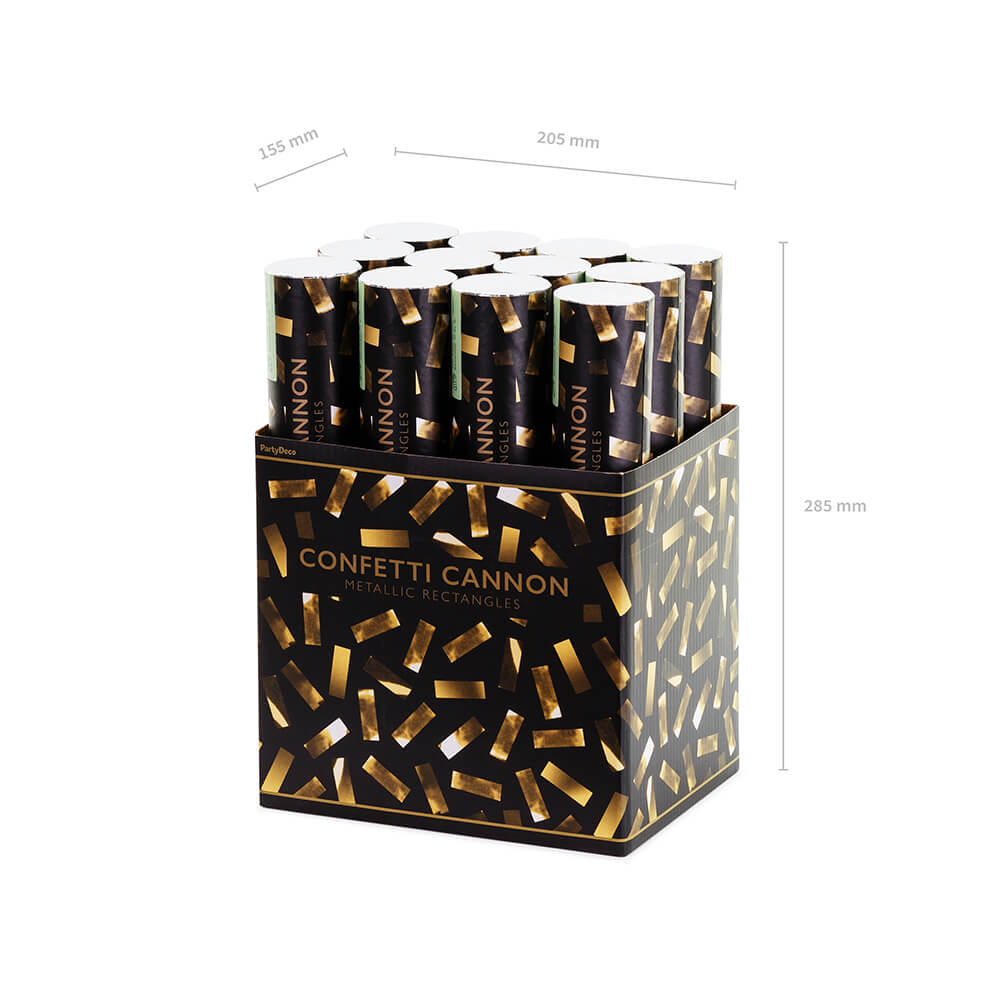 Party Popper Goldmetallic Konfetti 28cm