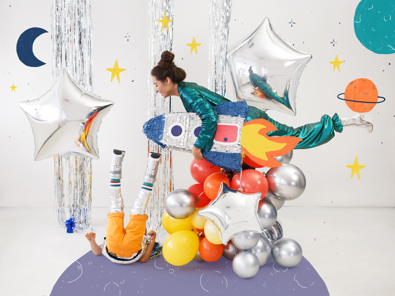 Glossy Balloons Glänzend Silber 30cm, 50 Stk