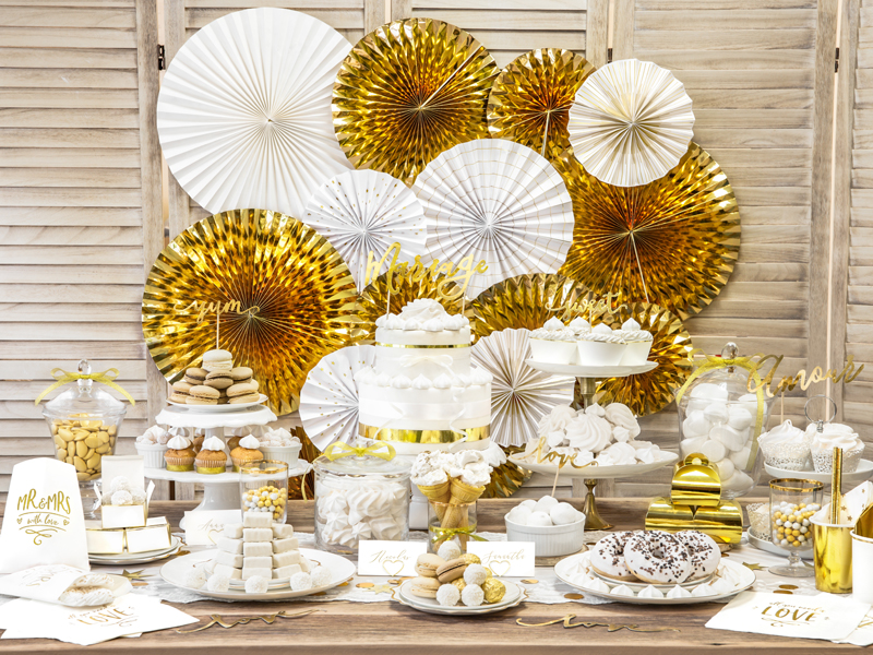 Fächer - Gold 20 - 40cm, 3er Set