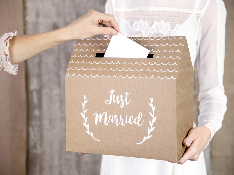Geschenkkartenbox - Just Married, 30x30,5x16,5cm
