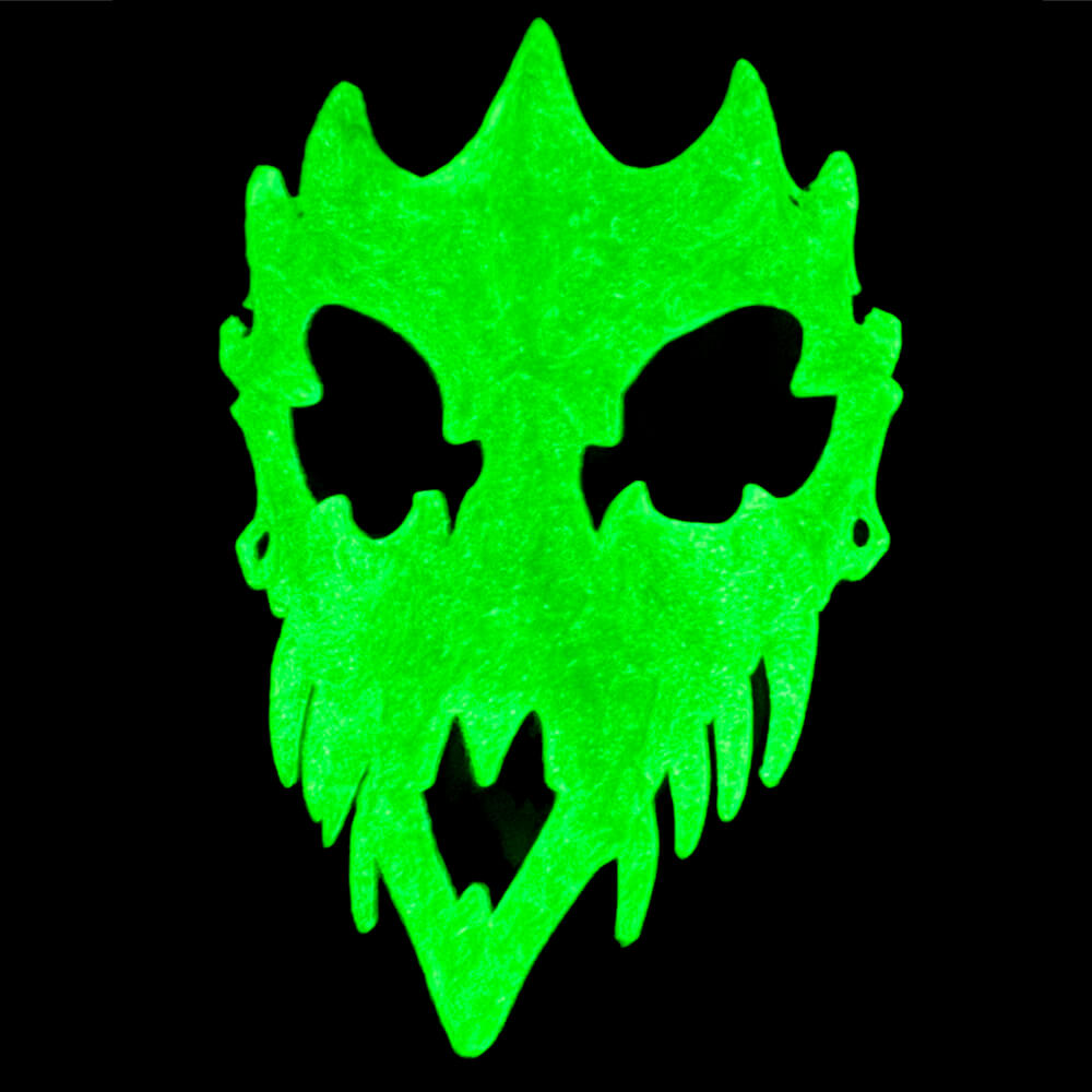 Leuchtende Totenkopfmaske, 14.5x18cm