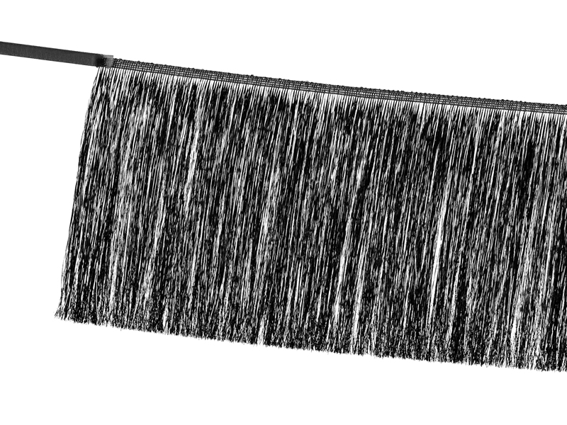 Fransengirlande Schwarz, 20 x 135 cm