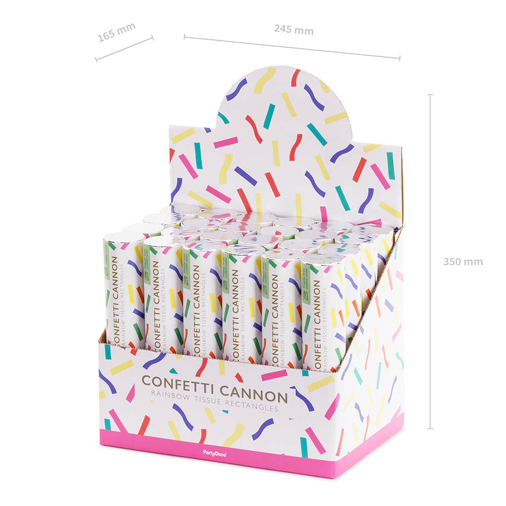 Party Popper Paper multicolour Konfetti 20cm