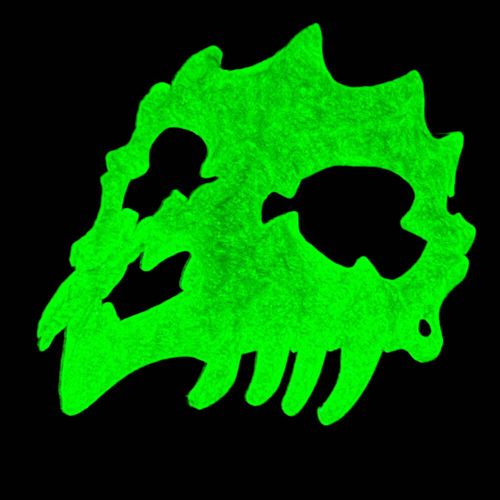 Leuchtende Totenkopfmaske, 14.5x18cm
