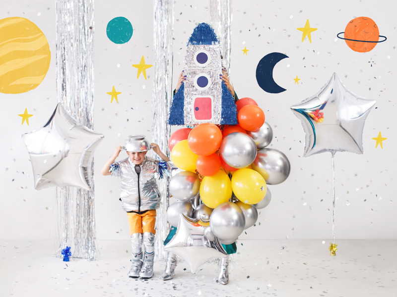 Glossy Balloons Glänzend Silber 30cm, 50 Stk