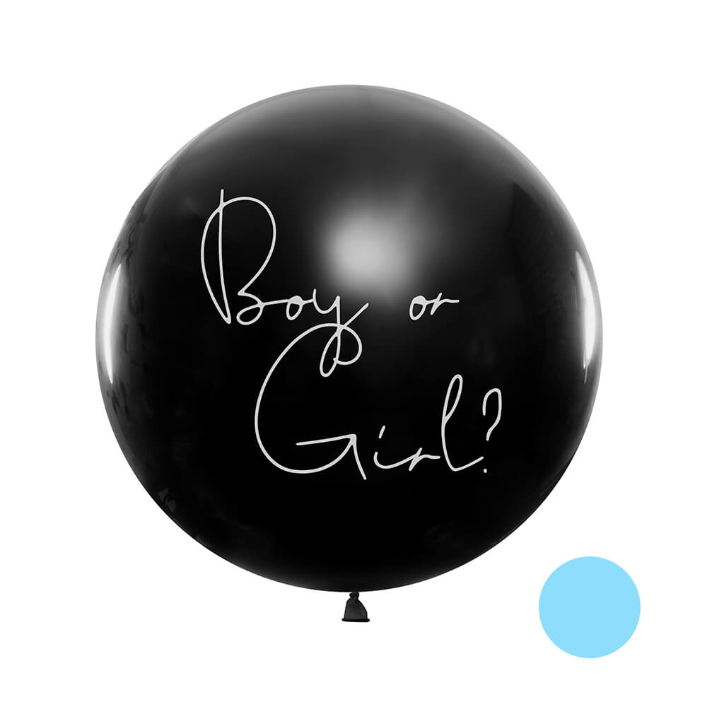Gender Reveal Ballon - Boy or Girl, Junge, 1m
