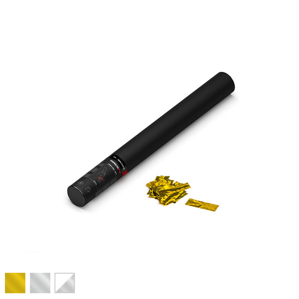 Magic FX Handbetriebene Konfettikanone 50 cm - Metallic