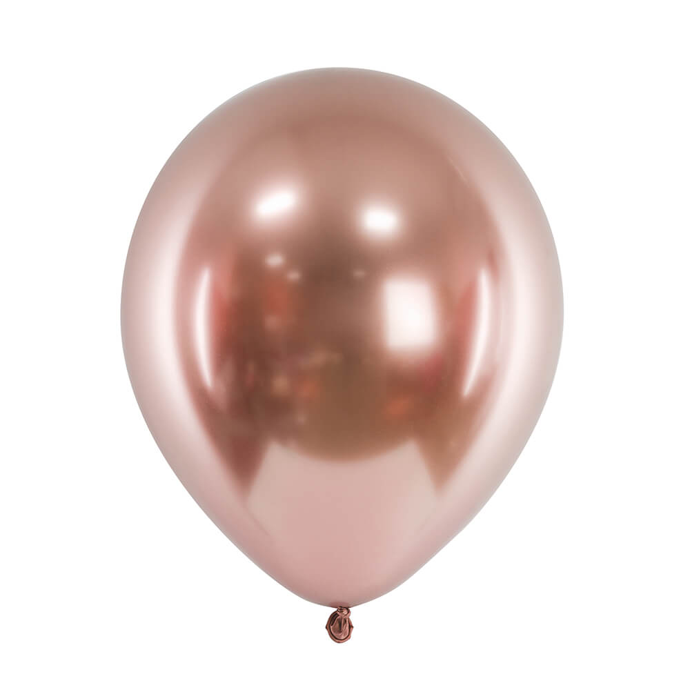Glossy Balloons Glänzend Roségold 30cm, 10 Stk.