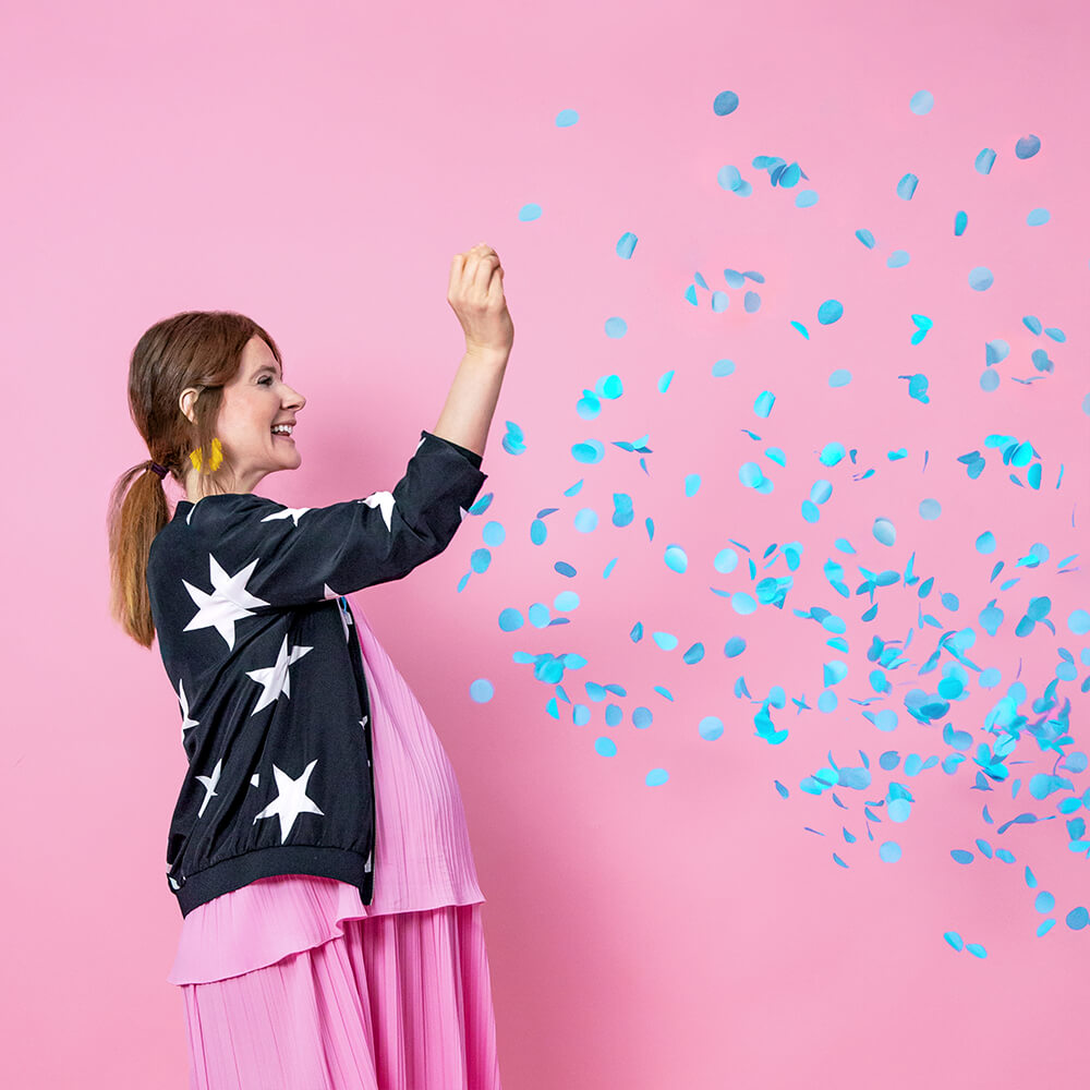 Gender Reveal Ballon - Boy or Girl, Mädchen, 1m