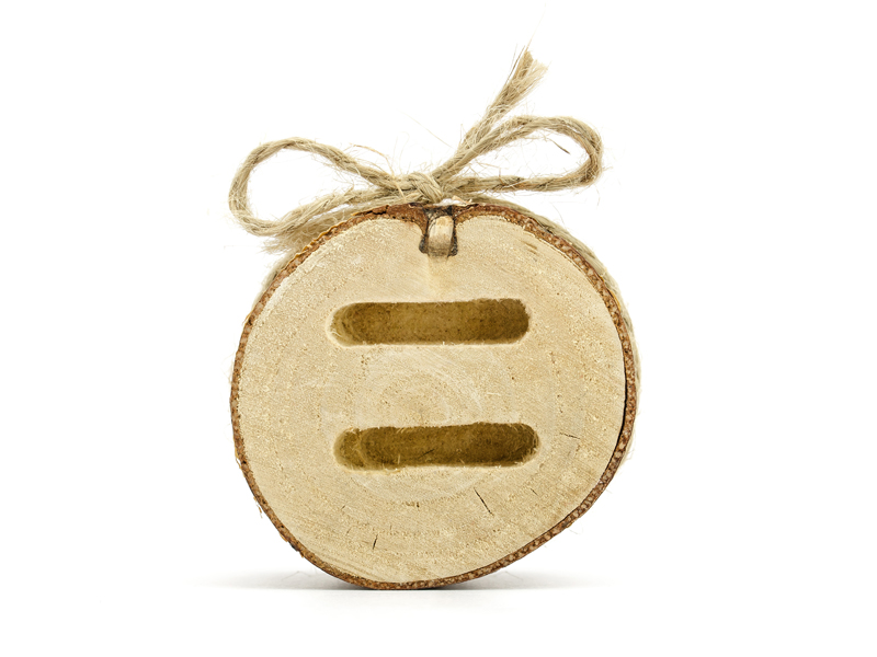 Ringhalter für Trauringe, Holz 6 cm
