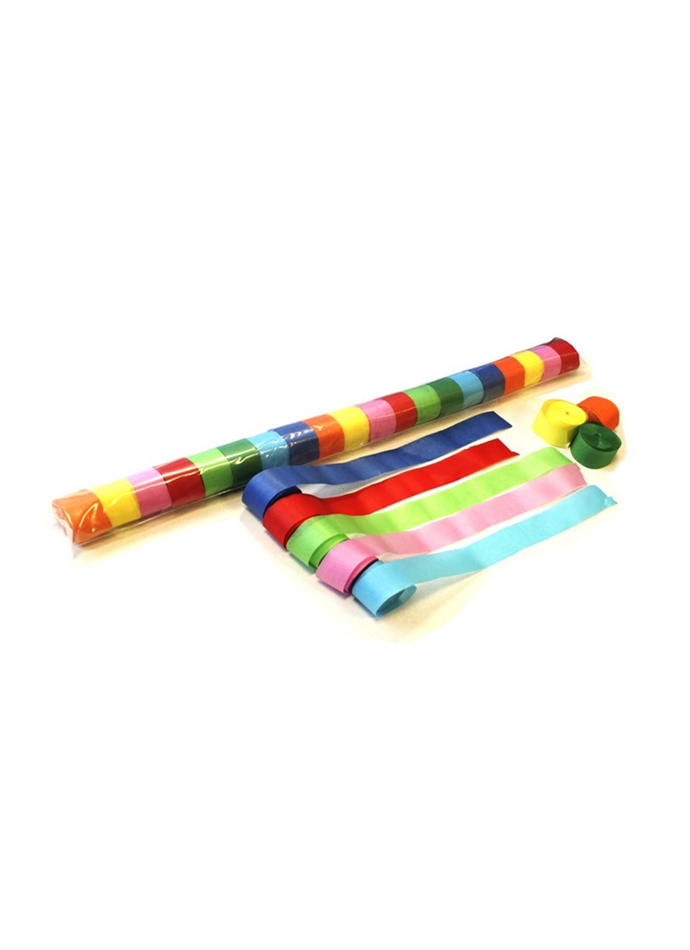 Streamer 10 m x 2,5 cm - Papier Bunt - 20er Bag