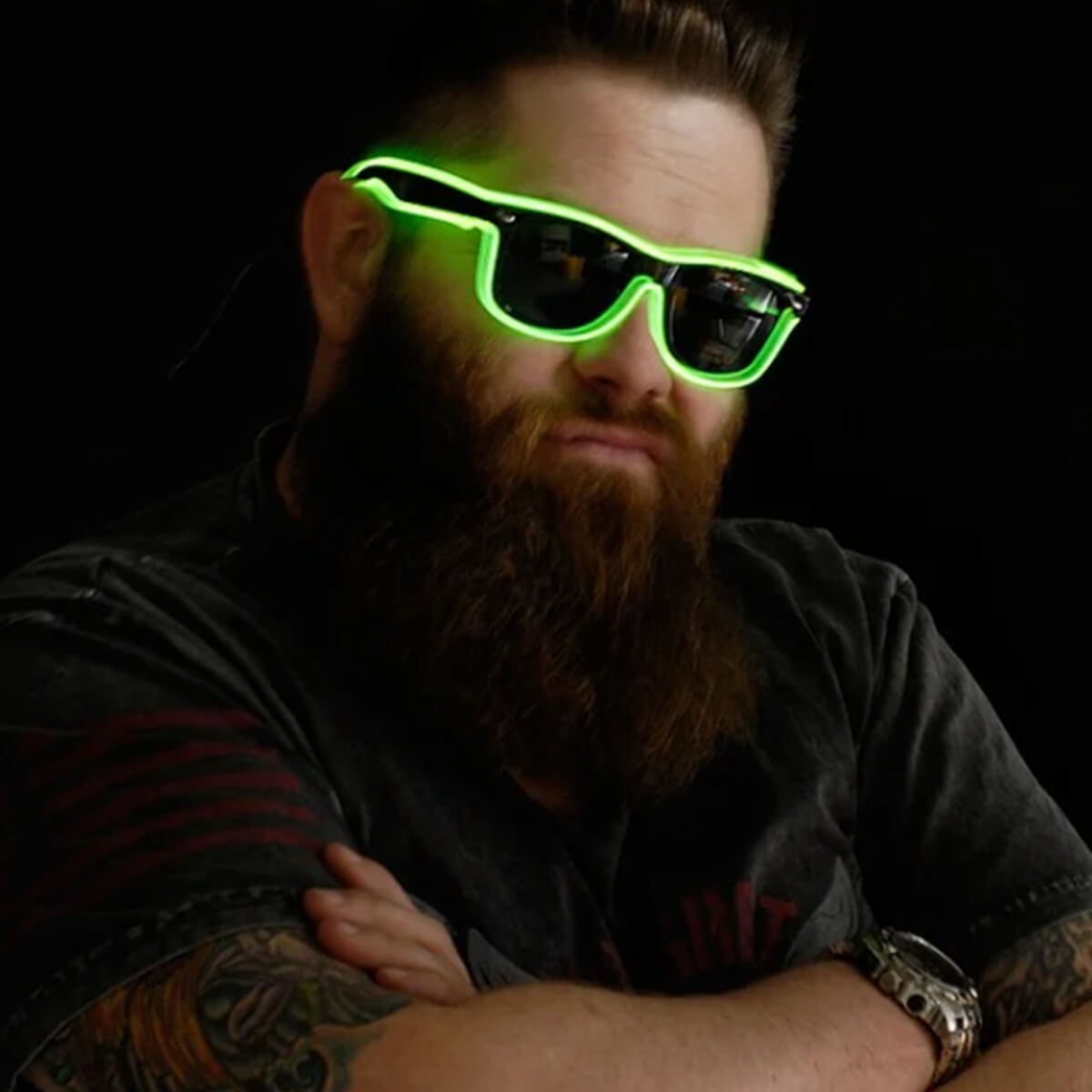 BLINXS EL Neon-Brille BEAM in Grün