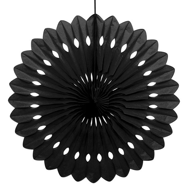 Dekofächer schwarz Ø 40 cm