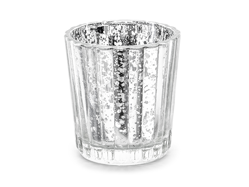 Kerzenhalter Silber, 6 cm - 4 Set