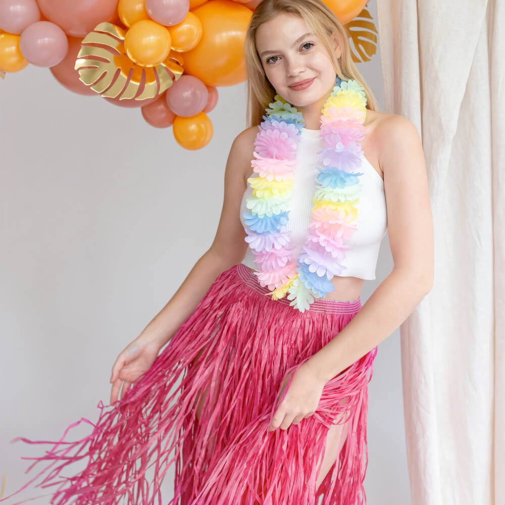 Hawaiikette / Blumenkette "Pastell"