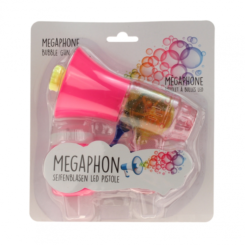 LED Seifenblasenpistole Megaphone 3er Set