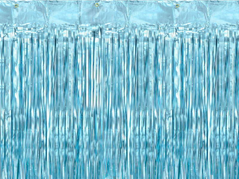 Partyvorhang hellblau, 90x250cm