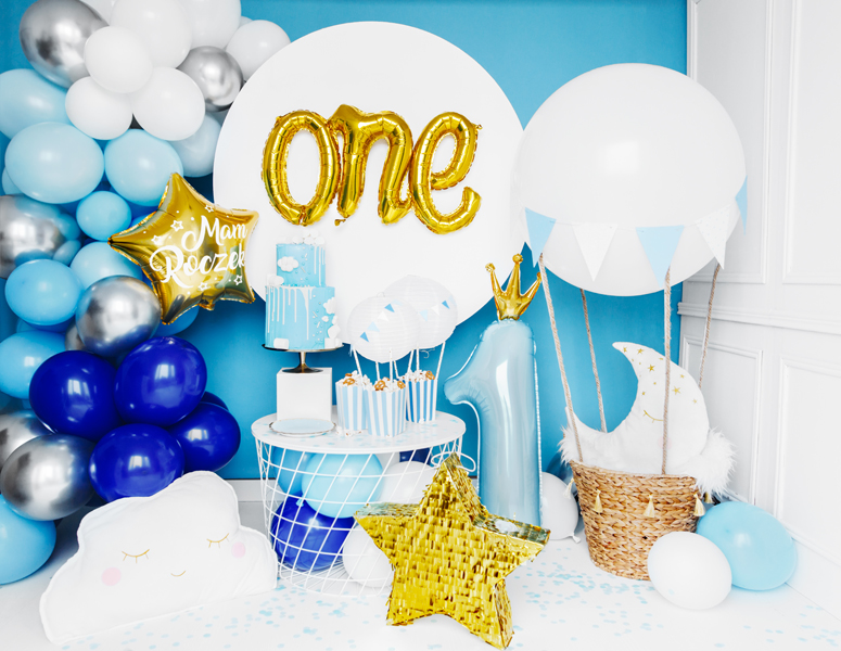 Ballongirlande Blau, 200cm