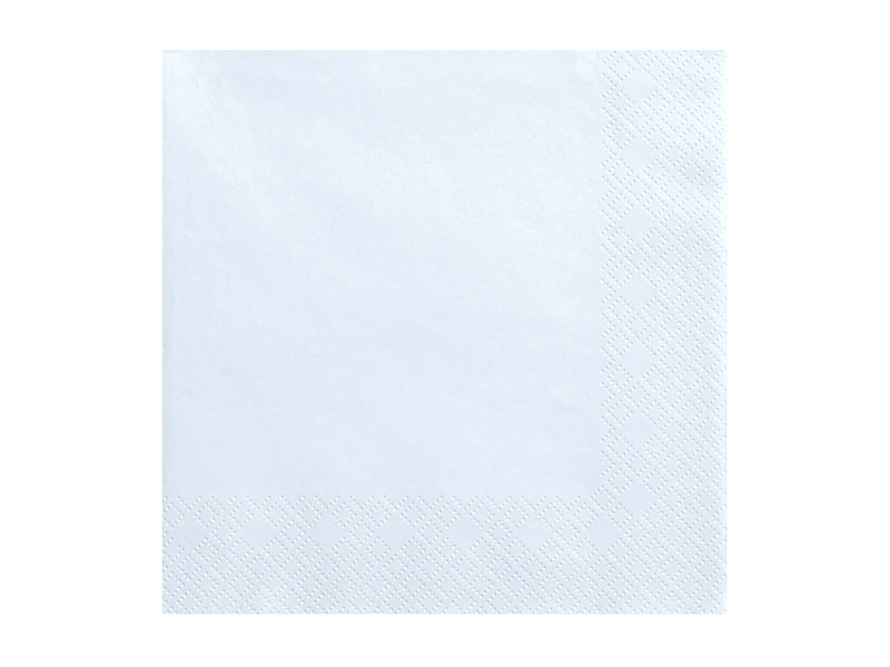 Servietten Himmelblau, 33x33 cm, 20 Stk.