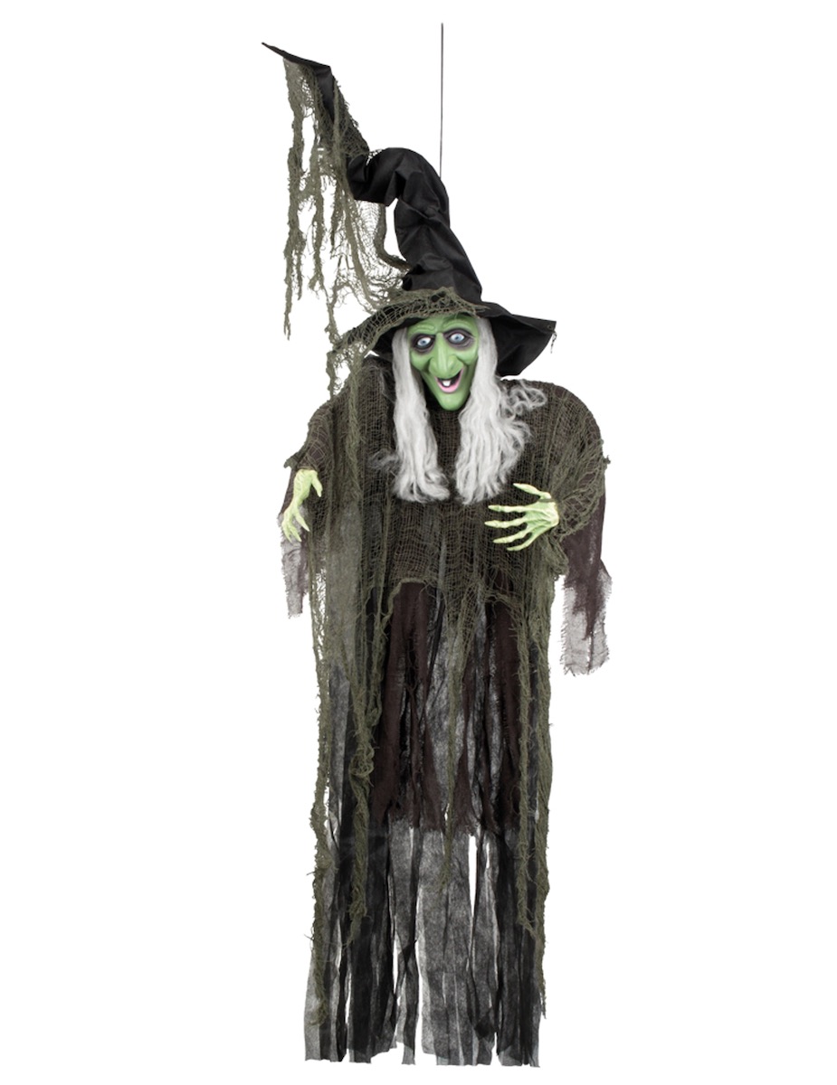 Schaurige Hexe hängend 190 CM