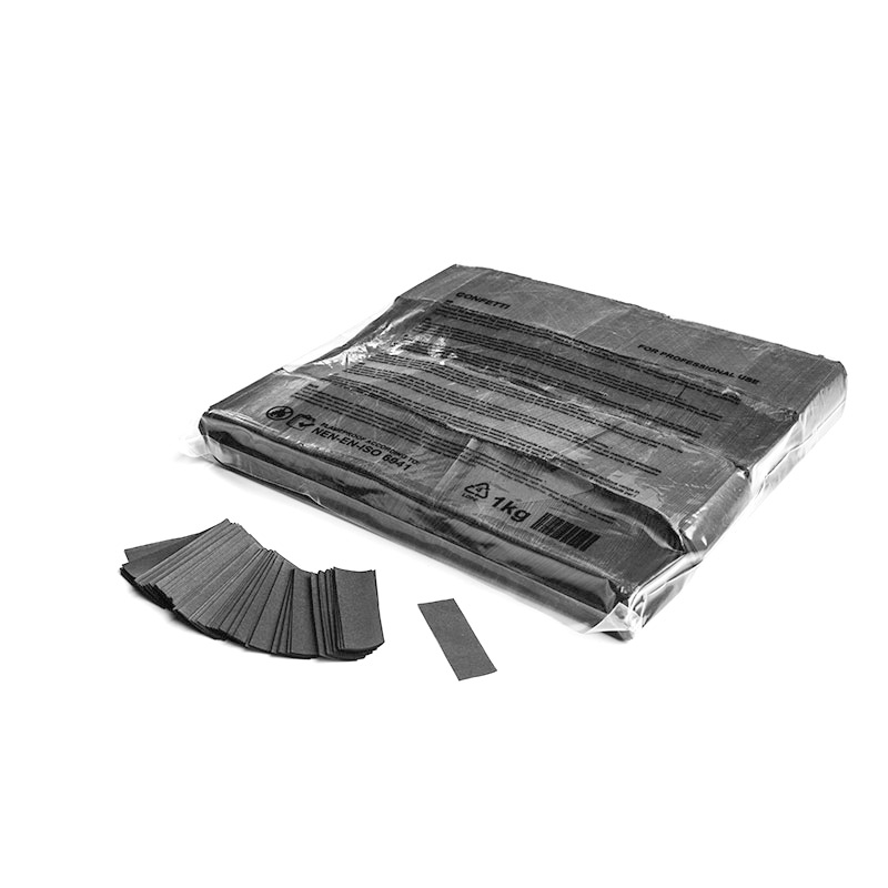 Slowfall Konfetti Rechteckig 55x17 mm - Papier Grau - 1 Kg