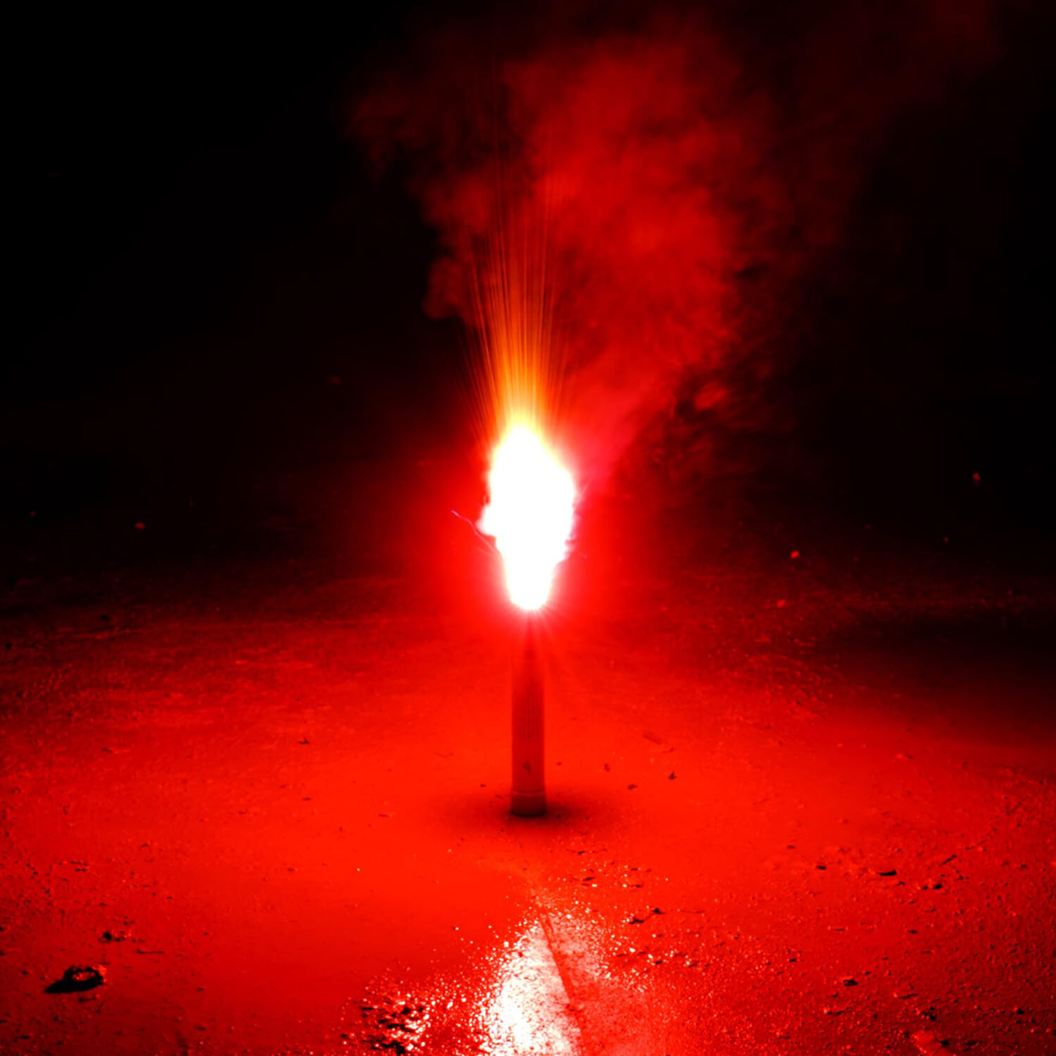 Bengalfeuer - Rot - blinkend