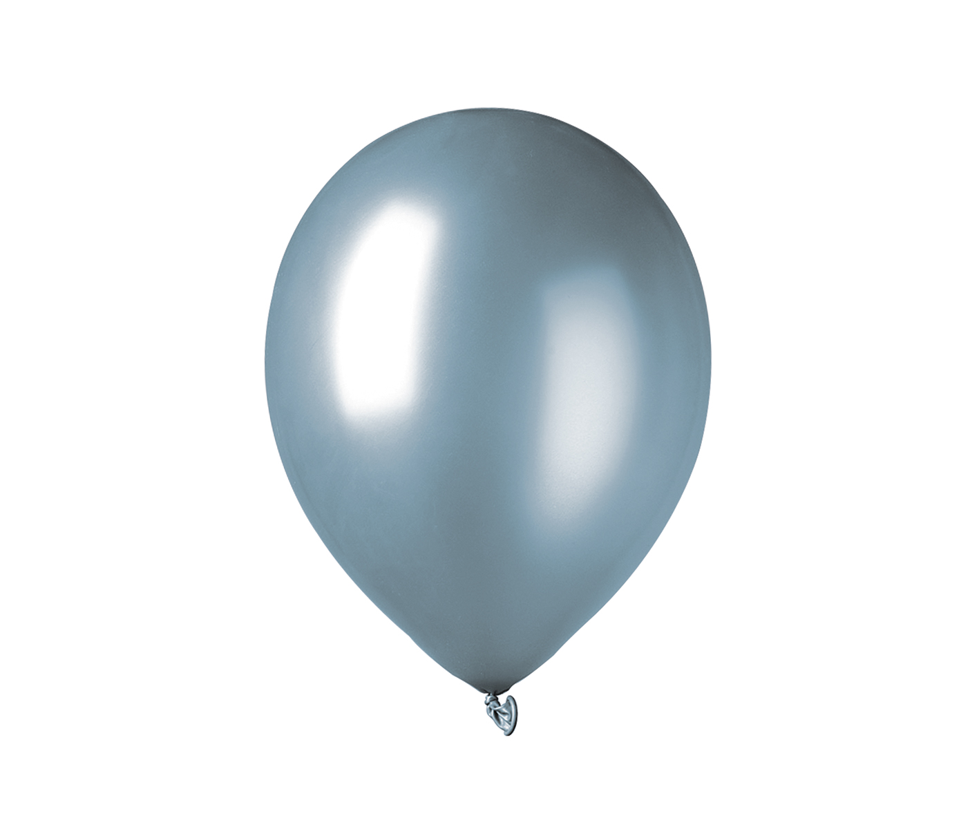 7x Luftballon silber Metallic Ø 30cm