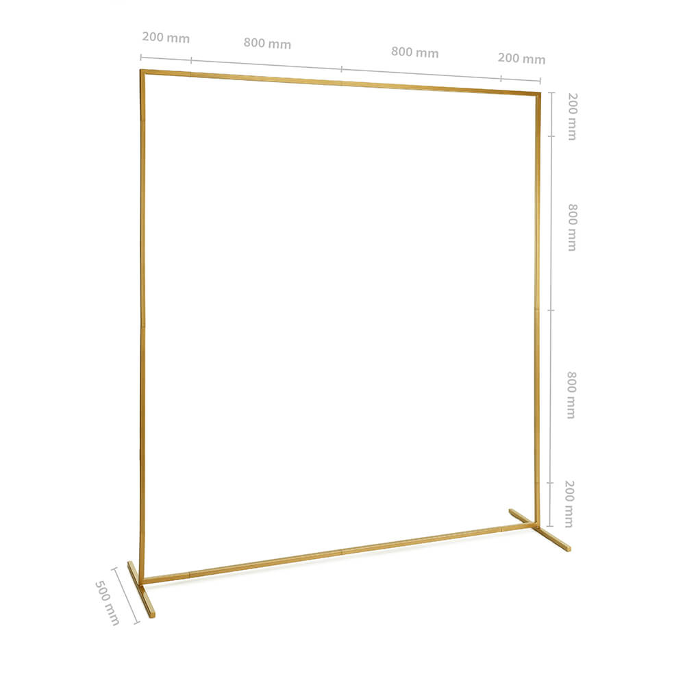 Kulissenständer Rahmen Gold, 200 x 200 cm