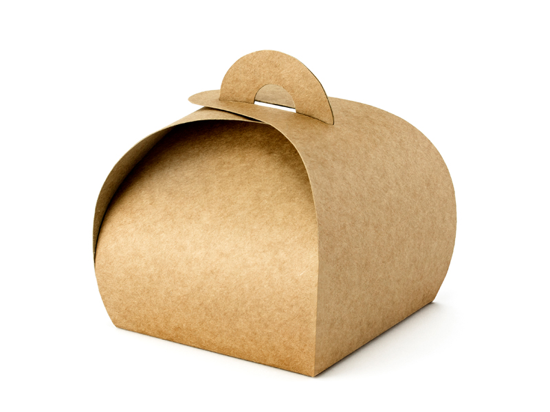 Schachtel, Kraftpapier, 6x6x5,5cm - 10 Stück
