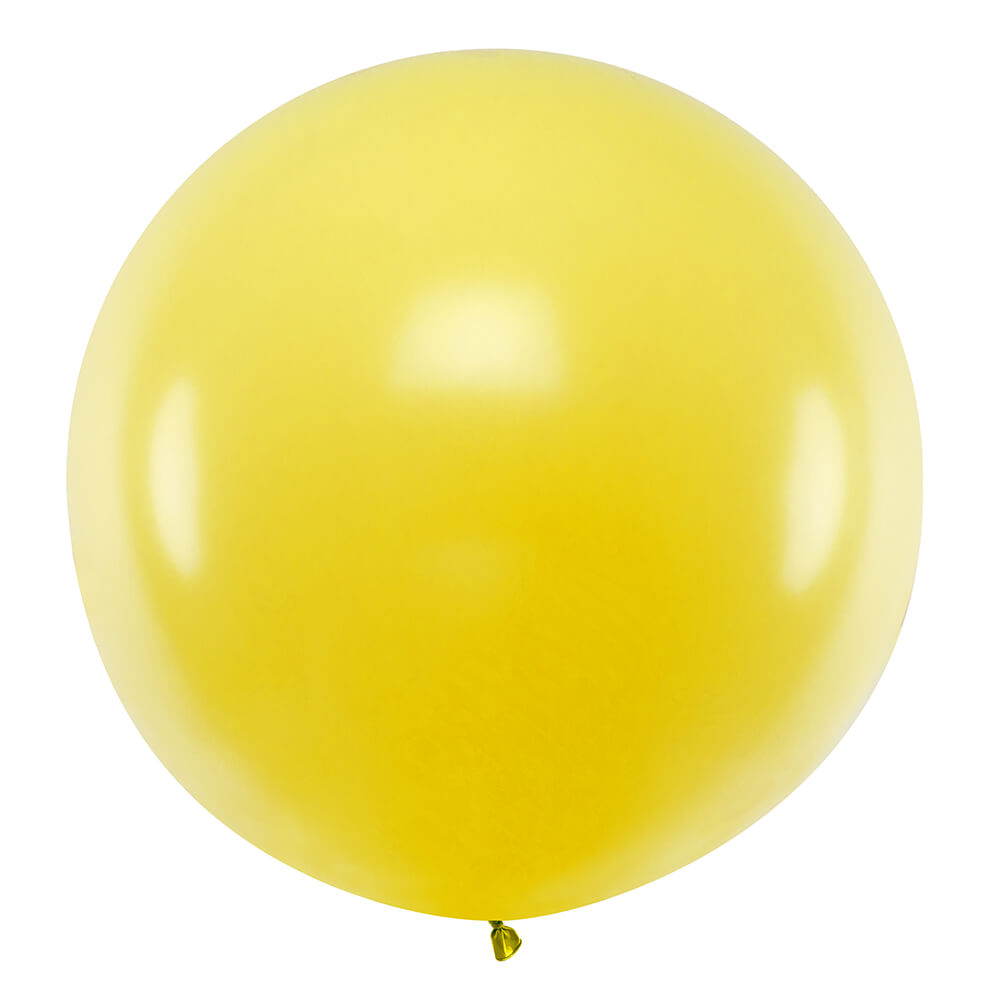XXL Ballon Pastel Gelb, 100 cm