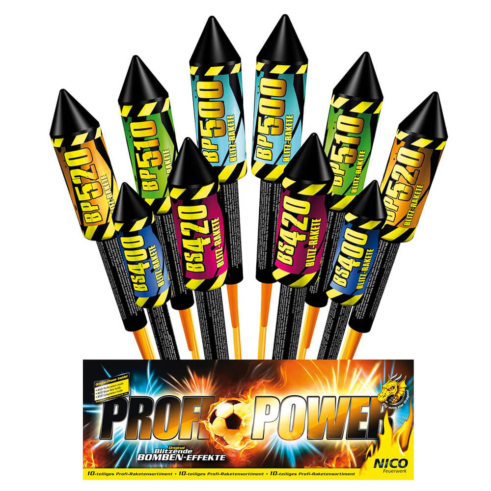Profi-Power, Raketen - 10er Beutel