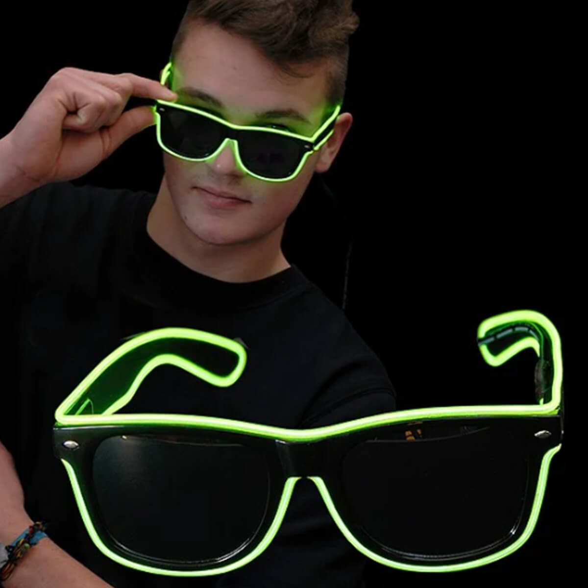 BLINXS EL Neon-Brille BEAM in Grün