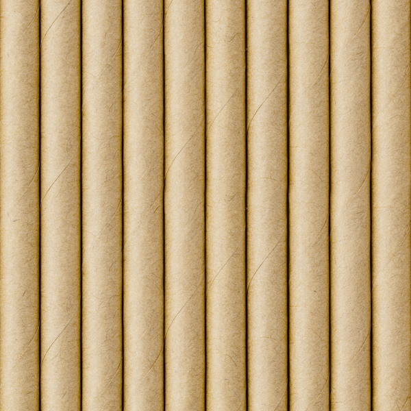 Papierstrohhalme Kraftpapier, 10 Stk