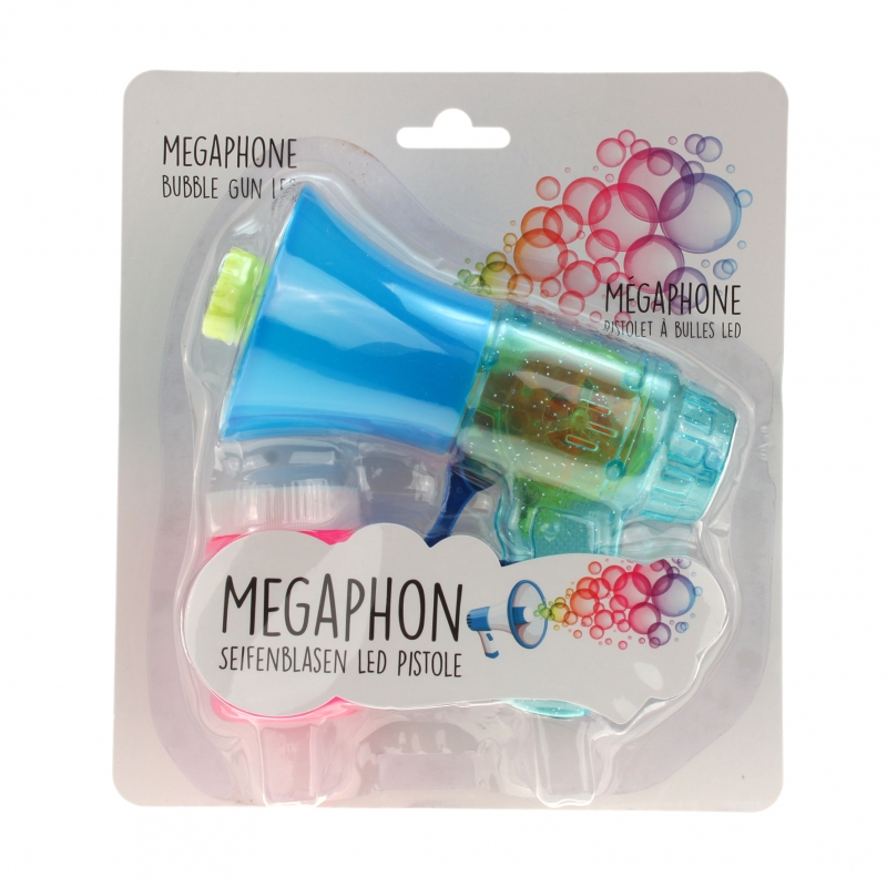 LED Seifenblasenpistole Megaphone 3er Set