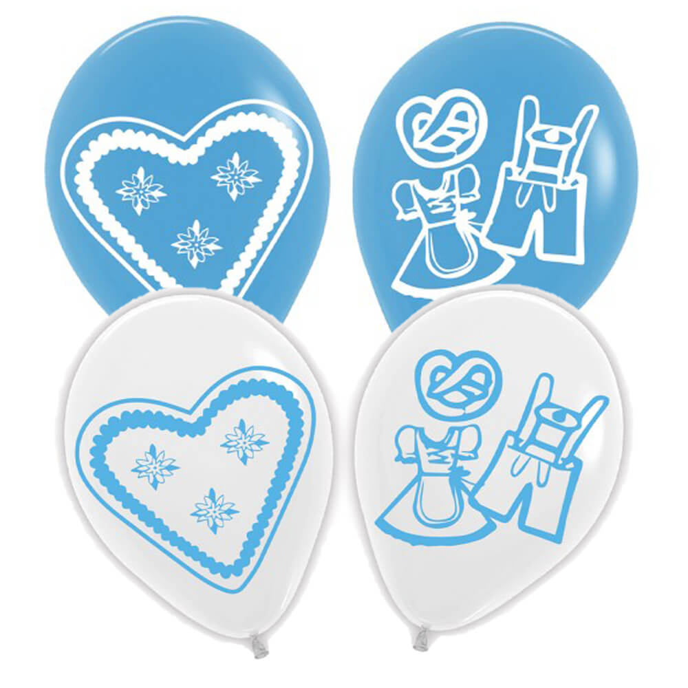 Oktoberfest Luftballons Mix – 25 Stück, Ø ca. 22 cm