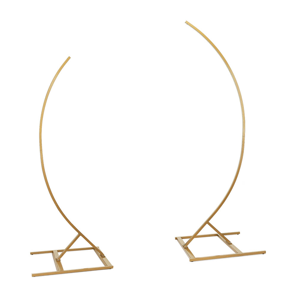 Kulissenständer 2 x Halbbogen Gold, 200 cm und 180 cm