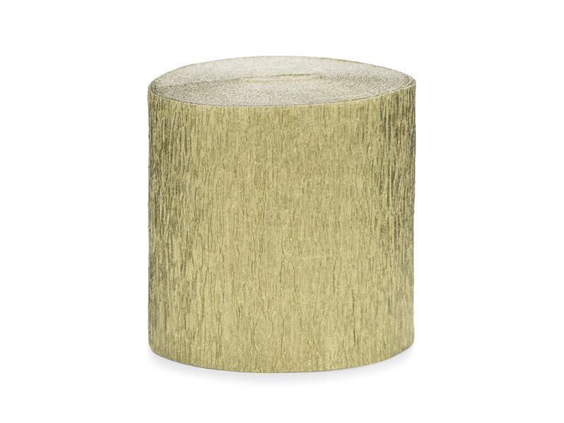 Kreppschlange Gold 5cm / 10m, 4 Stk