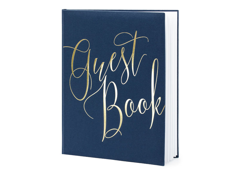 Gästebuch Marineblau, 20x24,5cm, 22 Seiten