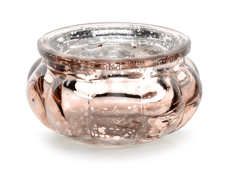 Kerzenhalter Roségold, 3 cm - 4er Set