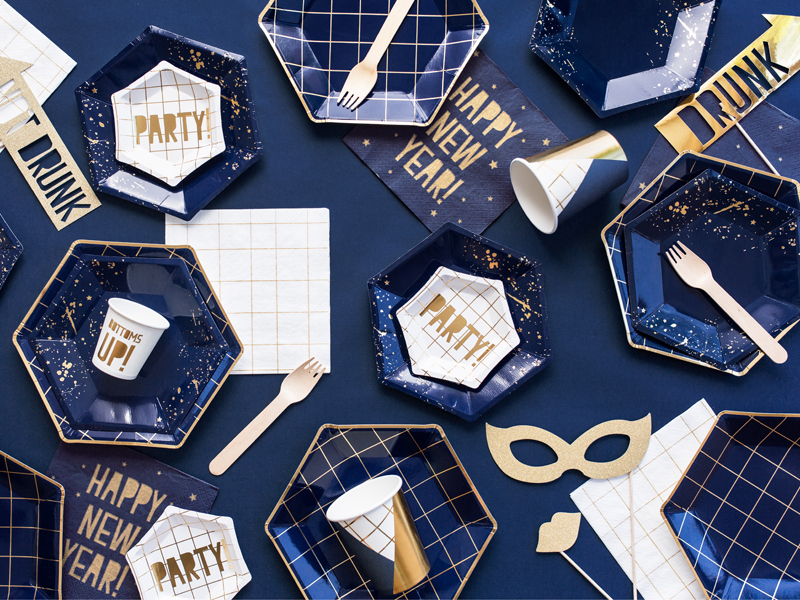 Foto Requisiten Mix, Gold - 8er set