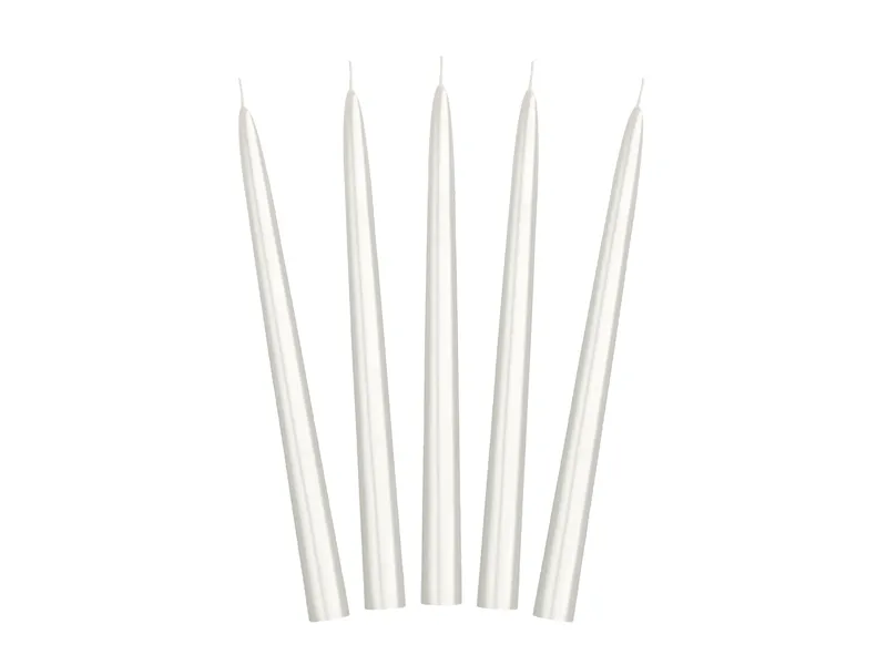 Stabkerze, Metallic Pearl, 24 cm - 10 Set