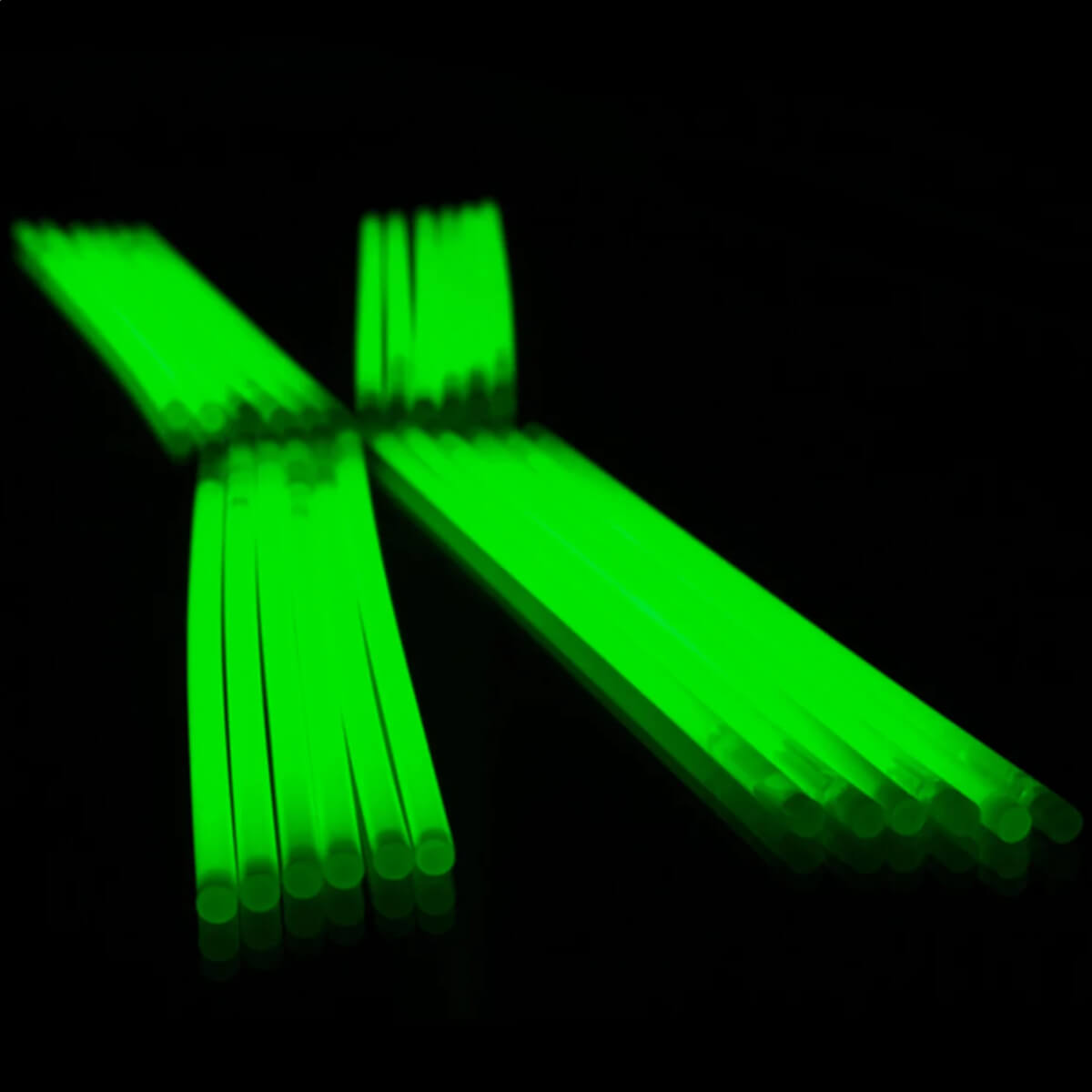 Knicklichter 100er Pack -mit 100 Verbindern, Grün
