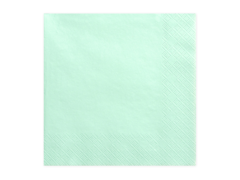 Servietten Minze, 33x33 cm, 20 stk.