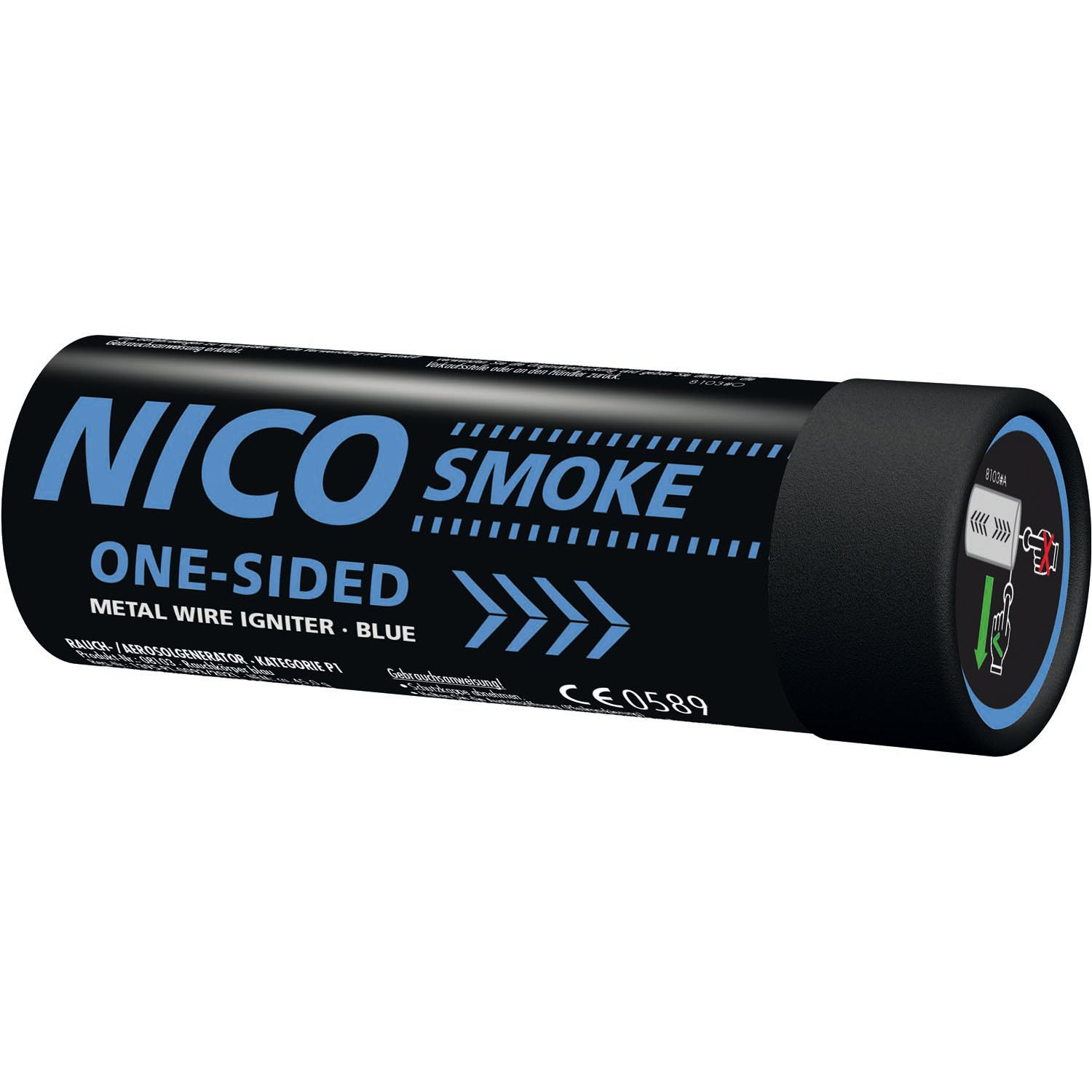 Nico Smoke One-Sided 80 s, Blau