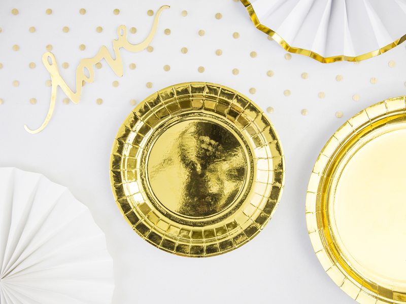 Muffin / Cupcake Topper, Love, Gold 13 cm
